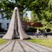 The sculpture “Wind chimes”      